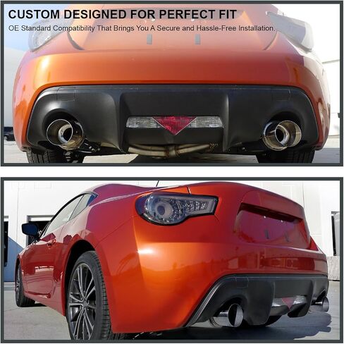 نظام عادم كاتم صوت ذو طرف مزدوج من Spec-D Tuning Catback متوافق مع 2013-2016 Scion FR-S in Saudi Arabia