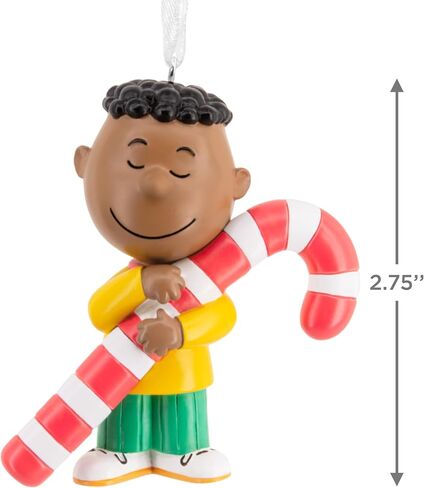 Hallmark Peanuts Franklin with Candy Cane Christmas Ornament, Gifts for Peanuts Fans in Saudi Arabia