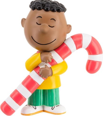 Hallmark Peanuts Franklin with Candy Cane Christmas Ornament, Gifts for Peanuts Fans in Saudi Arabia