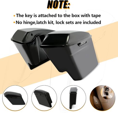 ECOTRIC 5'' Extended Stretched Saddlebags Unpainted Compatible with 2014-later Harley Touring FLT FLHT FLHTCU FLHRC Road King Road Glide Street Glide Electra Glide Ultra-Classic (W/O Hardware) in Saudi Arabia