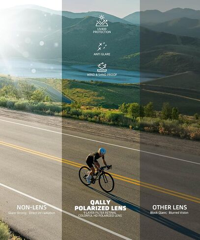 Polarized-Sunglasses-Men Sports Mens-Sunglasses: Sun-Glasses with UV400 Protection for Driving Golf Fishing Running in Kuwait