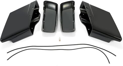ECOTRIC 5'' Extended Stretched Saddlebags Unpainted Compatible with 2014-later Harley Touring FLT FLHT FLHTCU FLHRC Road King Road Glide Street Glide Electra Glide Ultra-Classic (W/O Hardware) in Saudi Arabia