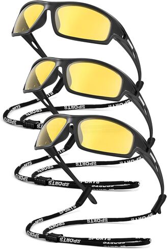 Polarized-Sunglasses-Men Sports Mens-Sunglasses: Sun-Glasses with UV400 Protection for Driving Golf Fishing Running in Kuwait