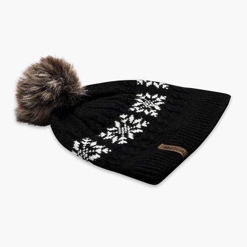 Turtle Fur Leira Women's Lambswool Pom Winter Hat in Saudi Arabia