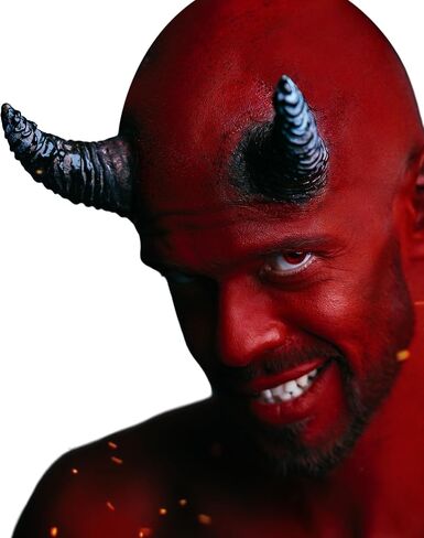 Libima Halloween Devil Horns للرجال والنساء، الأطراف الصناعية اللاتكس، شيطان الهالوين، زي قرون الماعز، مع صندوق تخزين in Saudi Arabia