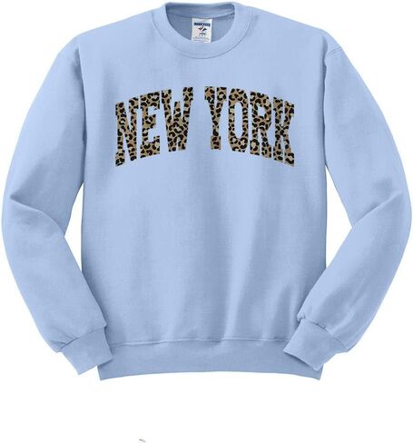 Leopard Print New York Sweatshirt Unisex in Saudi Arabia