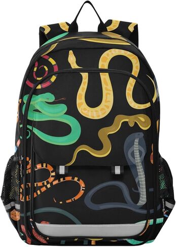 Cowboys Pattern West with Bulls Backpack School Bag Lightweight Laptop Notebook Tablet Backpack Students Travel Bookbag with Reflective Stripes in Kuwait