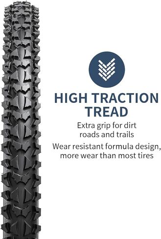 YUNSCM 26" Bike Tires 26x2.125/57-559 60TPI and 26" Bike Tubes Compatible with Mountain/Off Road Bike 26x1.90 26x1.95 26x2.0 26x2.10 26x2.125 26x2.20 26x2.25 Bicycle Tires and Tubes (Y-1184) in Saudi Arabia