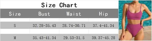 Women's High Waist Bikini Set Solid Color Soft Swimsuit Beach Vacation Two Pieces in Saudi Arabia