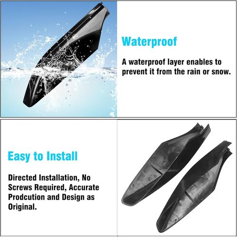 TTCR-II Compatible with 2003-2009 Toyota Land Cruiser Prado FJ120 Roof Rack Cover, for 2003-2009 Toyota Lexus GX470 J120 Cargo Luggage Rack Rail End Cover Shell 4 Pcs (Gloss Black) in Kuwait