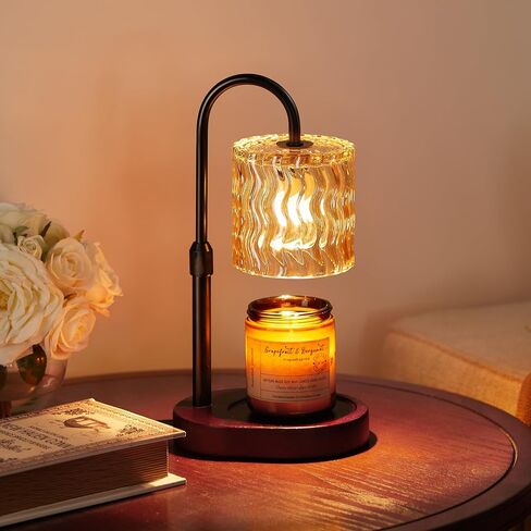 Homelist Candle Warmer Lamp, Adjustable Height for Home Decor, Vintage Candle Warmer Dimmable with Timer, GU10 Bulb, Table Lights for Bedroom, Tea Room, Rest Room in Saudi Arabia