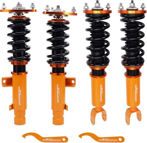 maxpeedingrods Coilovers لهوندا أكورد 2013-2017، لـ Acura TLX 2015-2020، طقم تعليق كويلوفيرز قابل للتعديل للارتفاع، دعامات ممتص الصدمات للتخميد مسبقًا، طقم خفض ذهبي in Saudi Arabia