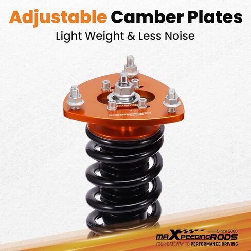 maxpeedingrods Coilovers لهوندا أكورد 2013-2017، لـ Acura TLX 2015-2020، طقم تعليق كويلوفيرز قابل للتعديل للارتفاع، دعامات ممتص الصدمات للتخميد مسبقًا، طقم خفض ذهبي in Saudi Arabia