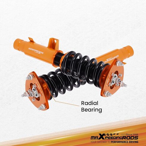 maxpeedingrods Coilovers لهوندا أكورد 2013-2017، لـ Acura TLX 2015-2020، طقم تعليق كويلوفيرز قابل للتعديل للارتفاع، دعامات ممتص الصدمات للتخميد مسبقًا، طقم خفض ذهبي in Saudi Arabia