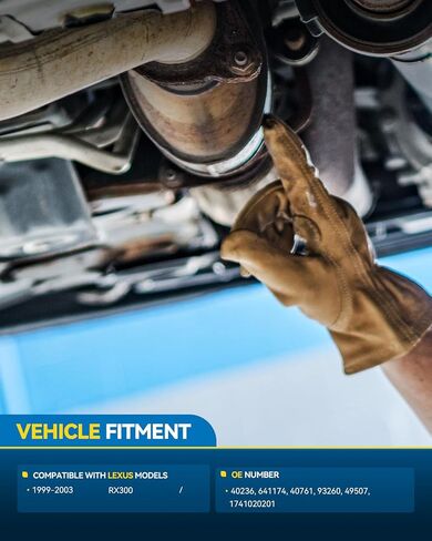 PHILTOP Center Catalytic Converter Kit Compatible with Lexus RX300 1999-2003 Replace# 40236 Direct-Fit (EPA Compliant) in Saudi Arabia
