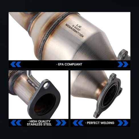 Front Exhaust Manifold Catalytic Converter Kit Direct-Fit Compatible with Chevrolet Equinox 2010-2014, Captiva Sport 2012-2015, Compatible with GMC Terrain 2010-2014, 2.4L, (EPA Compliant) in Saudi Arabia