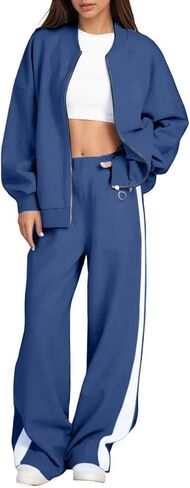 إمرأة Sweatsuits 2 قطعة مجموعة رياضية ملايس الركض كم طويل زمم البلوز و Sweatpants عداء ببطء Sweatsuit مجموعات in Saudi Arabia