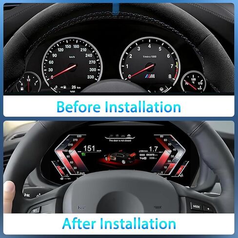 لوحة القيادة الرقمية 12.3 بوصة لسيارات BMW 5 Series E60 E61 525D 2003-09year CCC CIC لوحة ال سي دي أوتوماتيكية Snelheidsmeter قمرة القيادة الافتراضية in Saudi Arabia