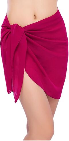 تنورة ملفوفة للسيدات مكونة من قطعتين من ملابس السباحة Beach Sarong Chiffon لبدلة السباحة البيكيني in Kuwait