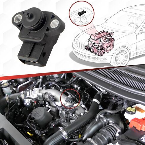 MD305600 Manifold Absolute Pressure Sensor Compatible with Sebring Stratus Summit 3000GT Diamante Eclipse Expo Expo LRV Galant Lancer Mirage Montero Sport Outlander in Saudi Arabia