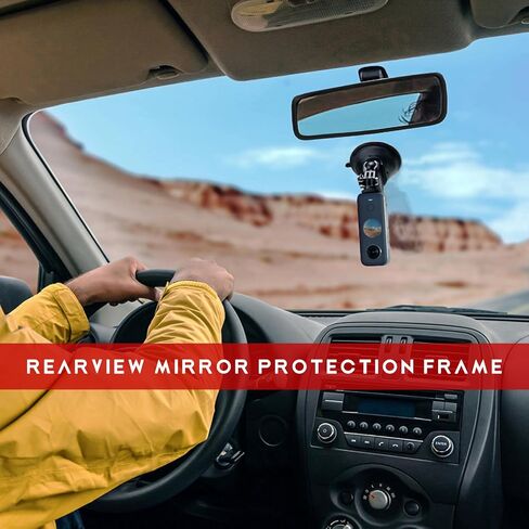Car Rear View Mirror Protector Frame, Silicone Automotive Rearview Mirror Protective Cover, Vehicle Interior Mirrors Edge Guard Decorative Accessories Compatible with Model 3 Y (Purple) in Saudi Arabia