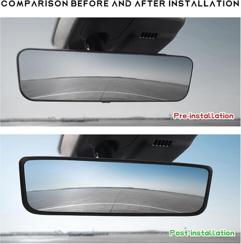 Car Rear View Mirror Protector Frame, Silicone Automotive Rearview Mirror Protective Cover, Vehicle Interior Mirrors Edge Guard Decorative Accessories Compatible with Model 3 Y (Purple) in Saudi Arabia
