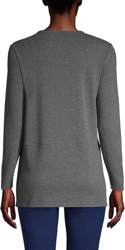 Lands' End Women's Cotton Polyester Long Sleeve Tunic with Pockets in Saudi Arabia