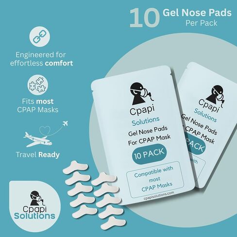 وسادات أنف جل CPAP 5 عبوات من CPAPi Solutions - وسادة ناعمة لراحة قناع CPAP - تساعد على منع التهيج والاحمرار وعلامات الضغط in Kuwait