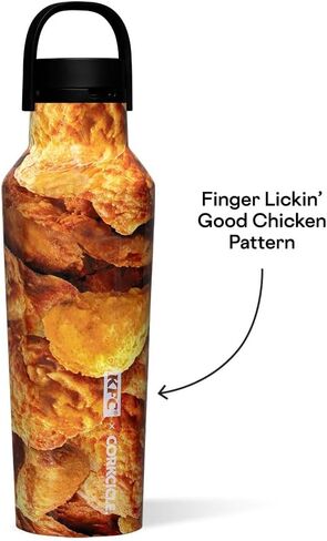 Corkcicle Star Wars Insulated Canteen Travel Water Bottle, Triple Insulated Stainless Steel, Easy Grip Straw Mouth, Keeps Beverages Cold for 25 Hours or Warm for 12 Hours, 20 oz, Chewbacca in Kuwait