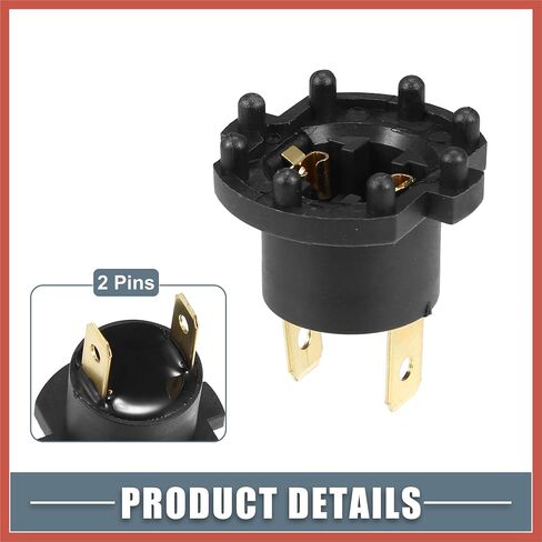 ACROPIX Headlight Low Bulb Holder Socket B28V510A3 for Mazda 3 2004-2009 Plastic Black (Set of 2) Car Parts in Saudi Arabia