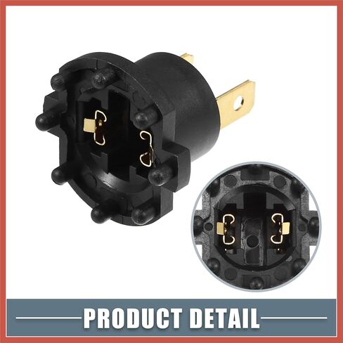 ACROPIX Headlight Low Bulb Holder Socket B28V510A3 for Mazda 3 2004-2009 Plastic Black (Set of 2) Car Parts in Saudi Arabia