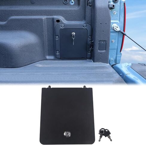 Aunginsy 2Pcs Trunk Bed Security Lockbox Covers Compatible with Ford Maverick 2022-2025 Pickup Aluminum Trunk Bed Lockbox Bin Trunk Left & Right Side Storage Box Lockbox Cover with Keys Accessories in Saudi Arabia