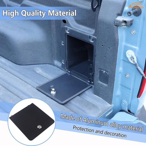 Aunginsy 2Pcs Trunk Bed Security Lockbox Covers Compatible with Ford Maverick 2022-2025 Pickup Aluminum Trunk Bed Lockbox Bin Trunk Left & Right Side Storage Box Lockbox Cover with Keys Accessories in Saudi Arabia
