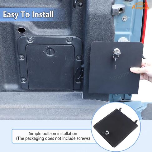 Aunginsy 2Pcs Trunk Bed Security Lockbox Covers Compatible with Ford Maverick 2022-2025 Pickup Aluminum Trunk Bed Lockbox Bin Trunk Left & Right Side Storage Box Lockbox Cover with Keys Accessories in Saudi Arabia