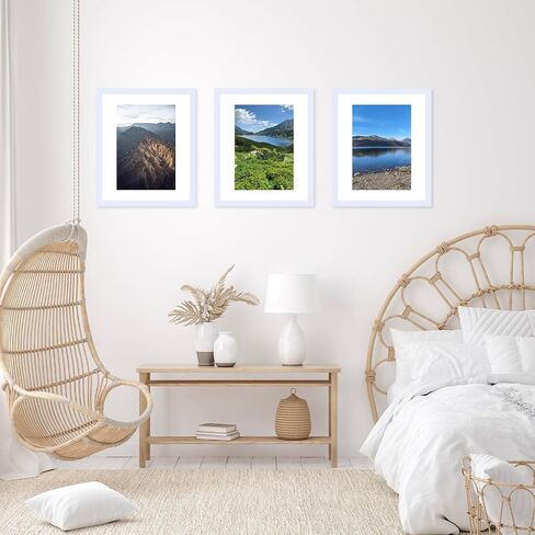 إطار صورة مقاس 12 × 15 مع حصيرة، عرض 8 × 12 مع حصيرة أو 12 × 15 بدون حصيرة، إطارات صور خشبية 12 × 15 للتعليق على الحائط، عبوة واحدة، أسود in Saudi Arabia