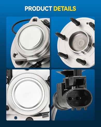 PHILTOP 515097 Front Wheel Hub Bearing Assembly for Silverado 1500 2007-2013, Yukon XL 1500 2007-2014, Yukon 2007-2014, Tahoe 2007-2014, Suburban 1500 2007-2014, Silverado 1500 Classic 2007 6 Lugs in Saudi Arabia