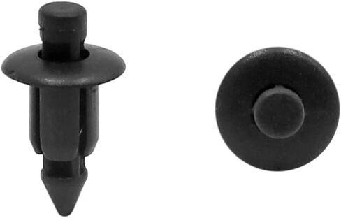 uxcell 20Pcs 6mm Hole Dia Black Plastic Push Rivet Interior Trim Panel Car Door Clips in Saudi Arabia
