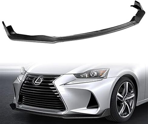 5pcs Combo Front Bumper Body Kit Lip + Side Skirt Extensions Diffuser Compatible with 2017-2020 Lexus IS200t / IS300 / IS350 2018 2019 (Painted White) in Saudi Arabia