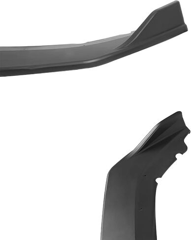 Spec-D Tuning Matte Black Front Bumper Lip Body Kit Spoiler 3PC Compatible with 2016-2018 Honda Civic Sedan in Saudi Arabia
