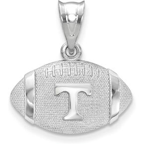 Sterling Silver University Of Tennessee Football Pendant in Kuwait