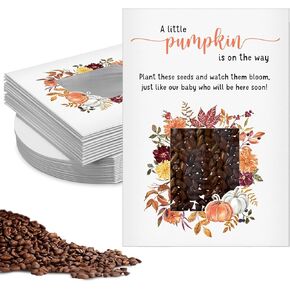 Fumete Baby Shower Party Favor Baby in Bloom Packet Kraft Bags with Window Envelopes Resealable Organizer Storage Bag for Gender Reveal Party in Kuwait