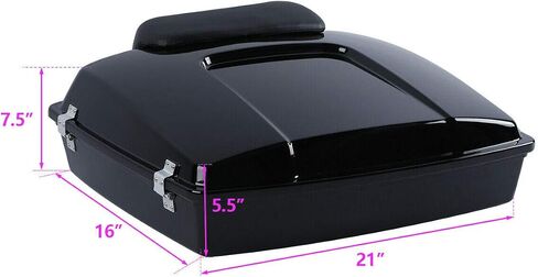 TCMT 5.5" Razor Motorcycle Trunk Mount Rack Fit For Harley Touring 1997-2008 Touring Road King Electra Glide Road Glide Pack in Saudi Arabia