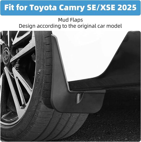 اللوحات الطينية مناسبة لسيارة Toyota Camry 2025 Hybrid SE XSE Splash Guard 9th Gen Camry SE XSE واقيات الطين ملحقات حماية اللوحات الطينية (ليست لـ LE XLE) in Kuwait