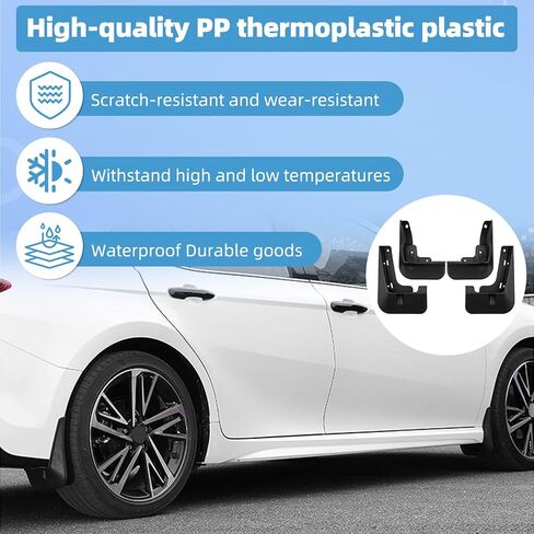 اللوحات الطينية مناسبة لسيارة Toyota Camry 2025 Hybrid SE XSE Splash Guard 9th Gen Camry SE XSE واقيات الطين ملحقات حماية اللوحات الطينية (ليست لـ LE XLE) in Kuwait