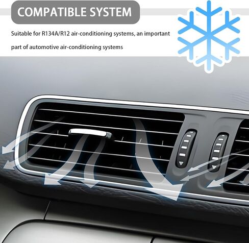 17PCS Car Air Conditioner Valve Core Tool Kit,Portable A/C Valve Stem Core Set Includes Cores Tool/Cores Port/Cap for Improving Cooling Capacity,Professional R134A R12 AC Tools in Saudi Arabia
