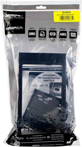 مجموعة تركيب Metra 95-9009 Double DIN لمركبات VW Touareg موديل 2004-Up، أسود in Saudi Arabia