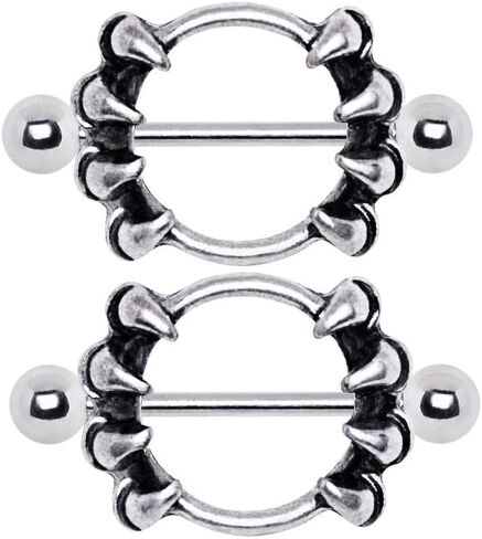 Pierced Owl Gothic Claw Stainless Steel Nipple Shields, Sold as a Pair in Saudi Arabia