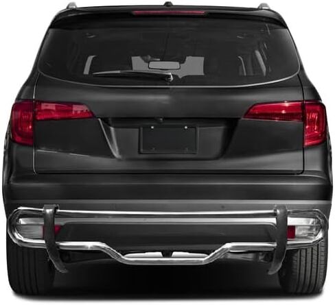 واقي الصدمات الخلفي بأنبوب مزدوج من الفولاذ المقاوم للصدأ متوافق مع 2016-2022 Honda Pilot|2014-2020 Acura MDX-KAS-8HO6SS in Saudi Arabia