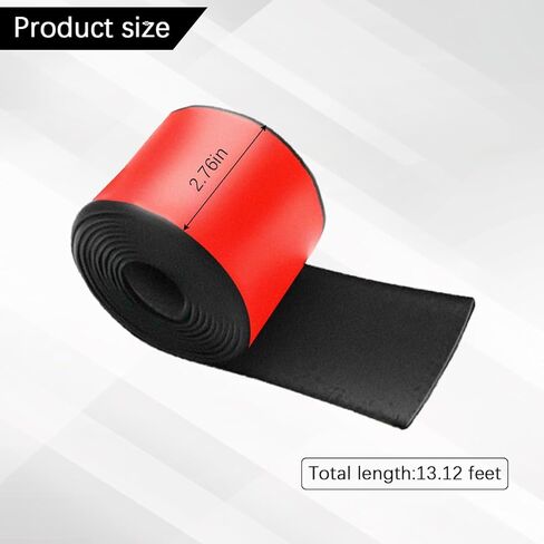 13ft*2.75in Carbon Fiber Car Side Skirts Protector, Anti Scratch Weatherproof Vehicle Edge Guards Seal Strip, Automotive Protection Trim Accessories, Universal for SUV Sedan Truck in Kuwait