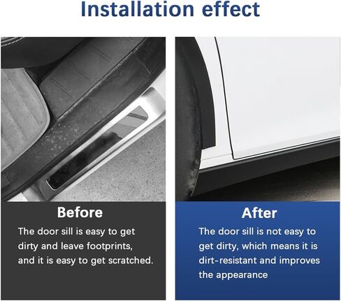 13ft*2.75in Carbon Fiber Car Side Skirts Protector, Anti Scratch Weatherproof Vehicle Edge Guards Seal Strip, Automotive Protection Trim Accessories, Universal for SUV Sedan Truck in Kuwait